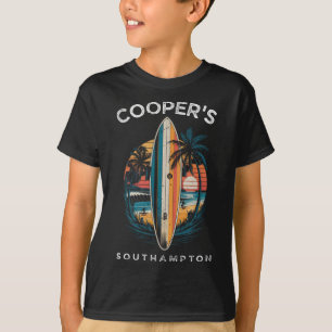 Cooper's Beach Southampton Men Women Surfing T-Shirt