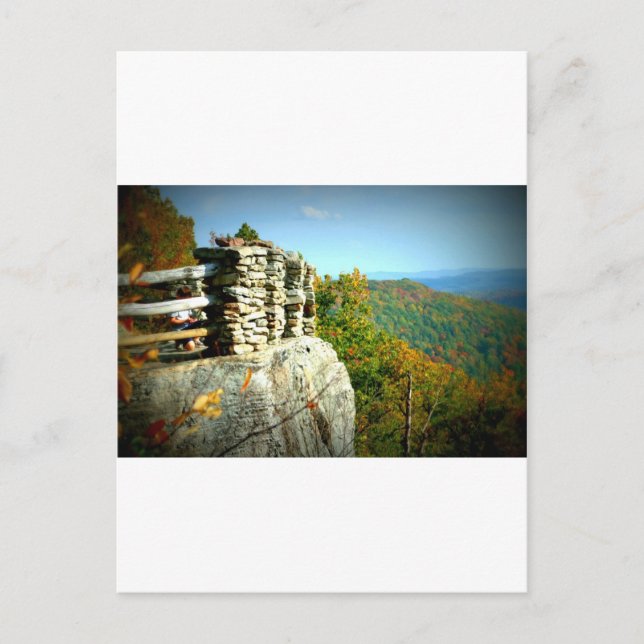 Coopers Rock overlook in Fall. West Virginia Postcard (Front)