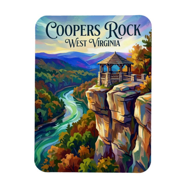 Coopers Rock State Forest West Virginia Magnet (Vertical)