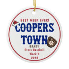 Cooperstown Baseball Best  Week Ever Santa Hat