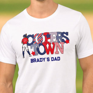 Cooperstown Baseball Dad / Personalised Patriotic Tri-Blend Shirt