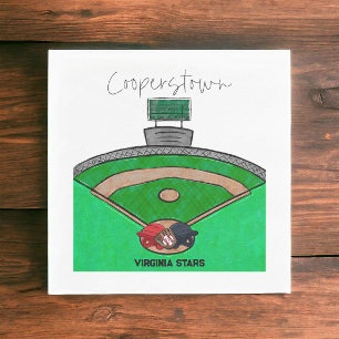Cooperstown Field Team Party Personalised Napkin