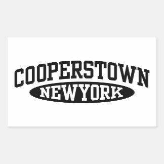 Cooperstown New York Rectangular Sticker