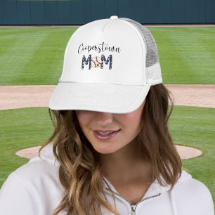 Cooperstown NY Baseball Mum Script Sports Mum Trucker Hat