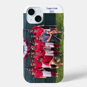 Cooperstown NY Baseball Team Photo Year Custom iPhone 15 Case