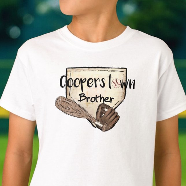 Cooperstown NY Brother Cute Baseball Tournament T-Shirt (Creator Uploaded)