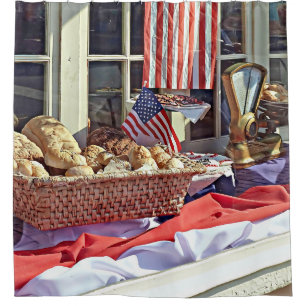 Cooperstown NY - First National Bank Building Shower Curtain