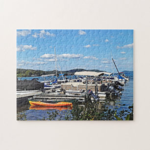 Cooperstown NY - Marina At Lake Front Park Jigsaw Puzzle