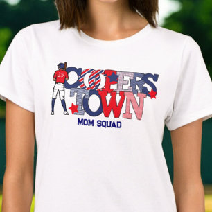Cooperstown Patriotic Mum Squad Baseball T-Shirt
