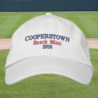 Cooperstown Snack Mom Hat | Funny Baseball Mom 