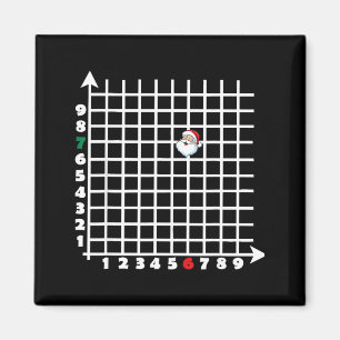 Coordinate (6,7) Funny Math Teacher Christmas 67 M Magnet