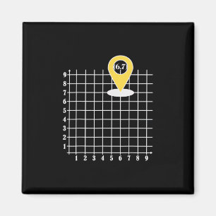 Coordinate 6 Number 67 Six Seven Meme Magnet