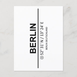 Coordinates Berlin Postcard
