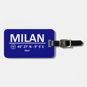Coordinates Milan Luggage Tag