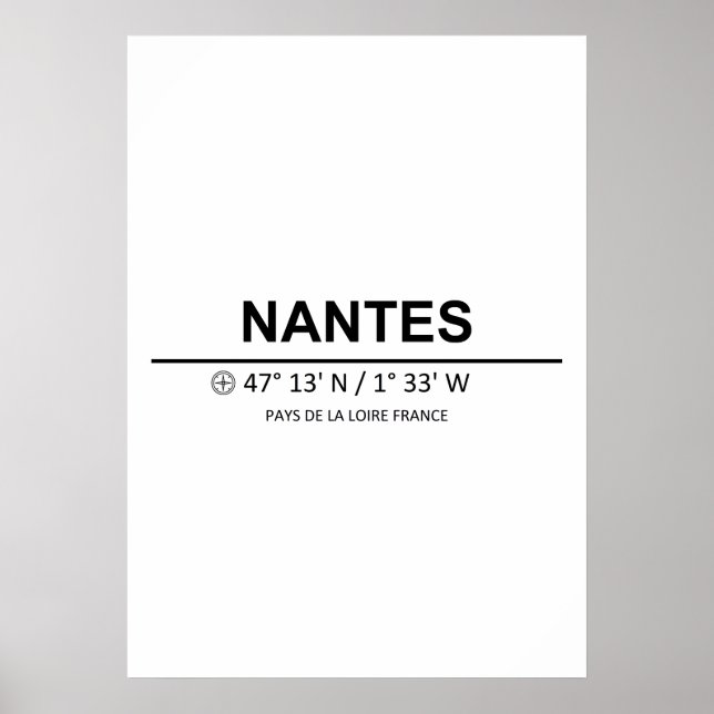 Coordinates Nantes Poster (Front)