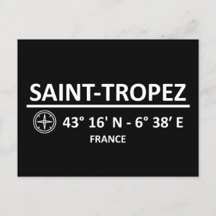 Coordinates Saint Tropez Holiday Postcard