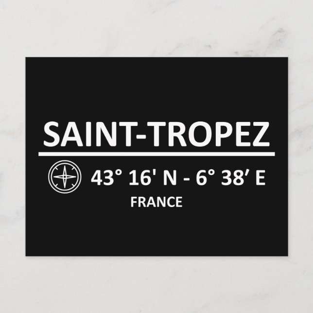 Coordinates Saint Tropez Holiday Postcard (Front)