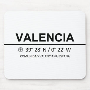 Coordinates Valencia Mouse Mat
