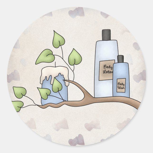 Coordinating Bridal Shower Envelope Seals (Front)