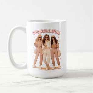 Coordinating Outfit Aesthetic Besties Vibes Coffee Mug