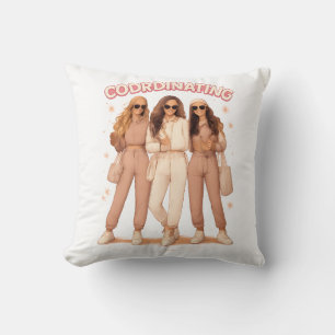 Coordinating Outfit Aesthetic Besties Vibes Cushion