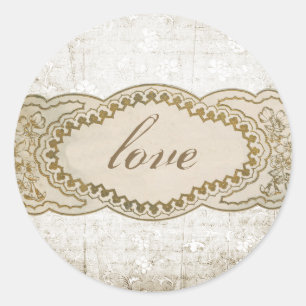 Coordinating Vintage Floral Envelope Seals