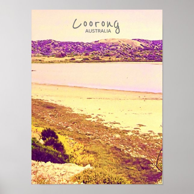 Coorong National Park Australia travel Poster (Front)