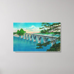 Coos Bay Bridge in North Bend, Oregon Canvas Print