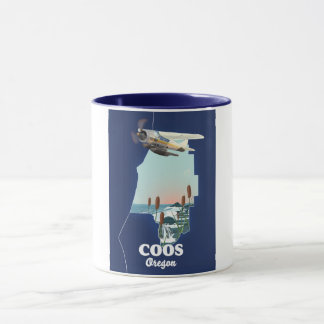 Coos Oregon Travel map Mug