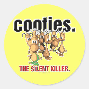 Cooties... Classic Round Sticker