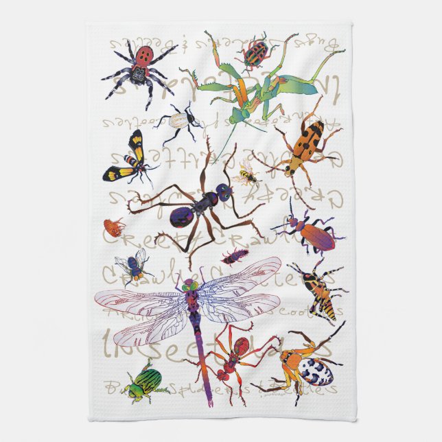 'Cooties' Tea Towel (Vertical)