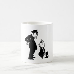 Cop and burglar coffee mug