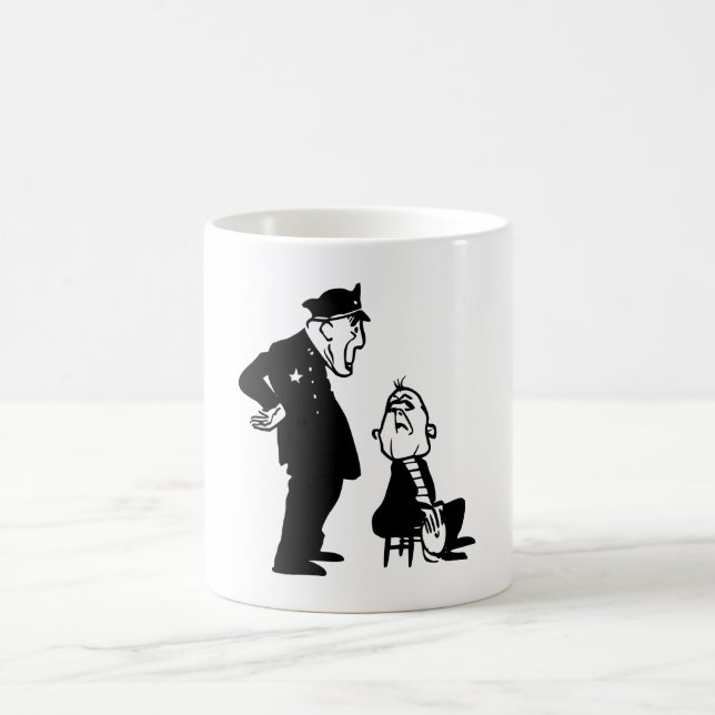 Cop and burglar coffee mug (Center)