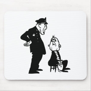 Cop and burglar mouse mat