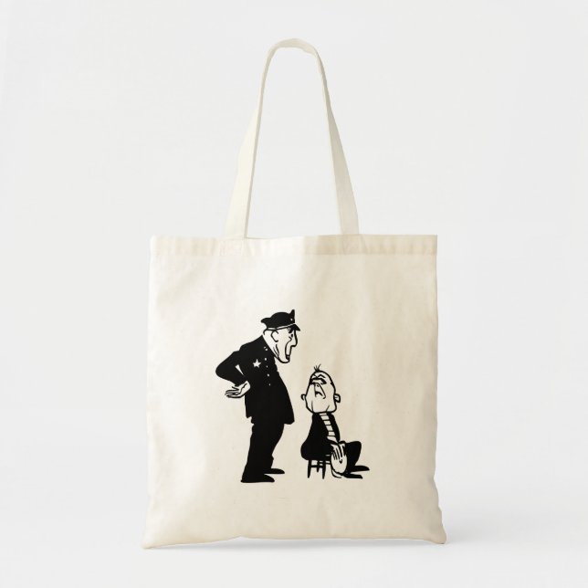 Cop and burglar tote bag (Front)
