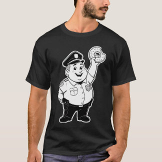 cop eating a doughnut T-Shirt