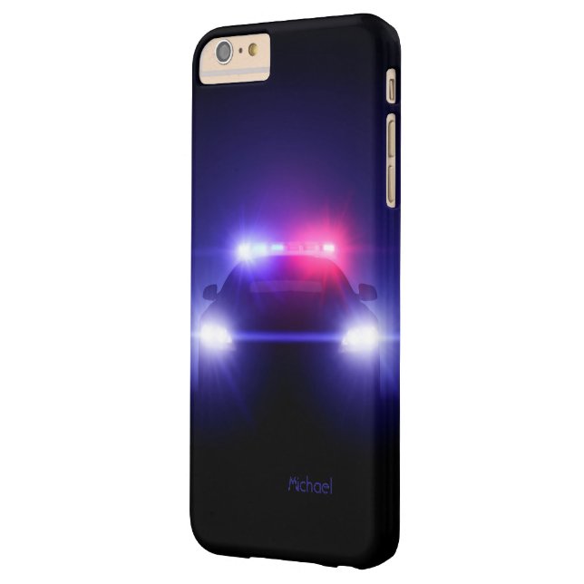 Cop Police Car Full Lights Blinking Case-Mate iPhone Case (Back Left)
