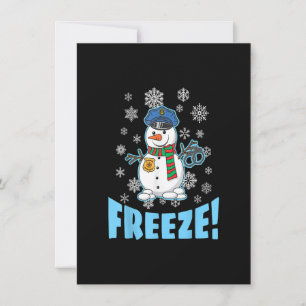 Cop Snowman, Ugly Christmas For Men Women, Funny H Invitation