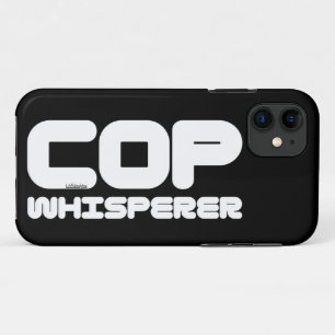 COP WHISPERER funny copwatcher auditing gift idea iPhone 11 Case