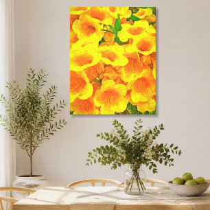 Copa de Oro Tropical Flower Art Canvas Print
