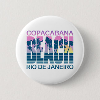 Copacabana Beach 6 Cm Round Badge