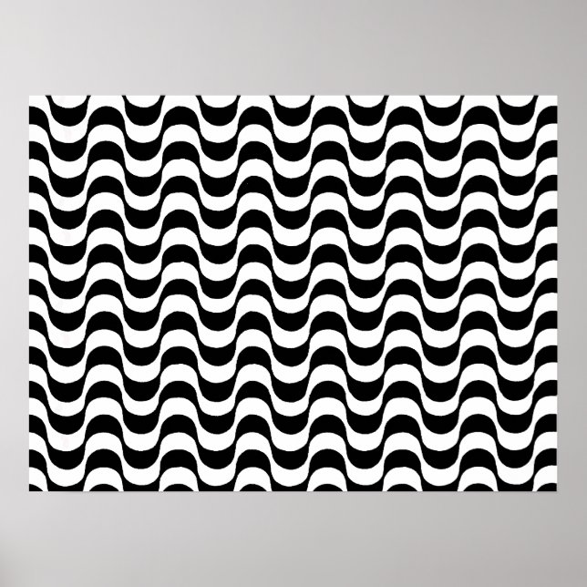 Copacabana beach, Brazilian sidewalk. Poster (Front)