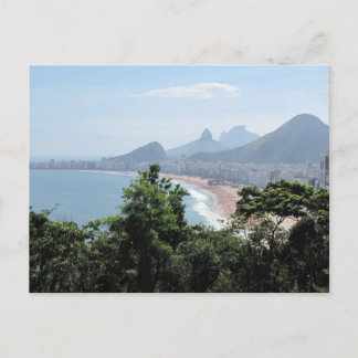 Copacabana Beach in Rio Postcard