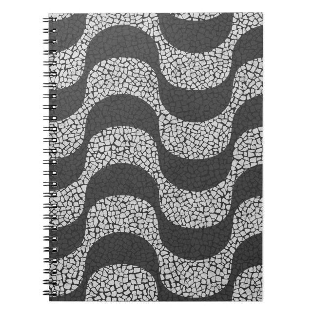 Copacabana Beach Promenade Notebook (Front)