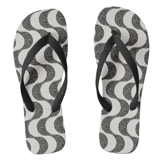 Copacabana Beach Rio de Janeiro Tile Flip Flops (Footbed)