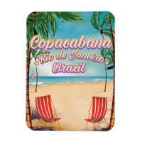 Copacabana, Rio de Janeiro travel beach poster