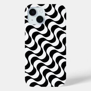 Copacabana sidewalk pattern iPhone 15 case