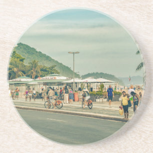 Copacabana Sidewalk Rio de Janeiro Brazil Coaster