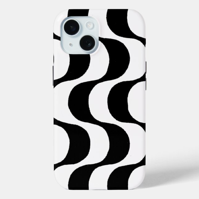 Copacabana sidewalk - waves pattern Case-Mate iPhone case (Back)