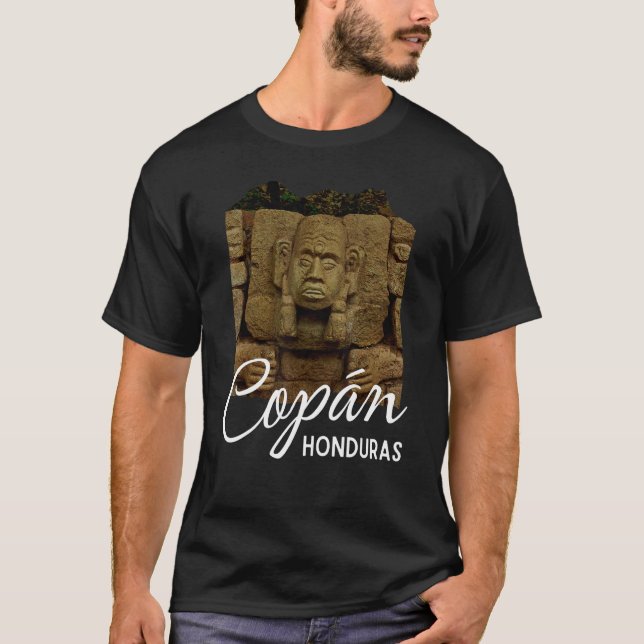 Copan Ruins Mayan Ruins Roatan Honduras Souvenir T-Shirt (Front)